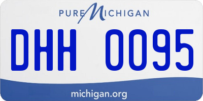 MI license plate DHH0095