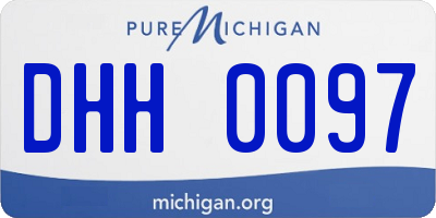 MI license plate DHH0097