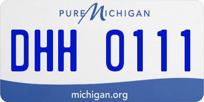 MI license plate DHH0111