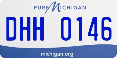 MI license plate DHH0146