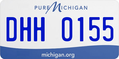 MI license plate DHH0155