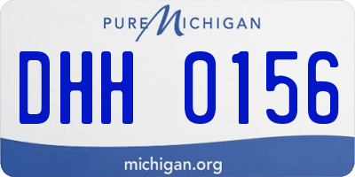 MI license plate DHH0156