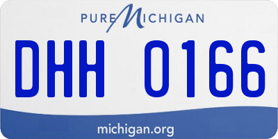 MI license plate DHH0166