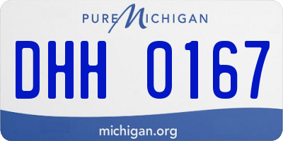 MI license plate DHH0167