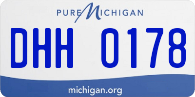 MI license plate DHH0178