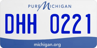 MI license plate DHH0221