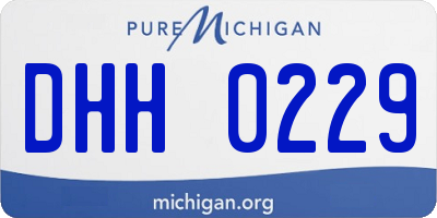 MI license plate DHH0229