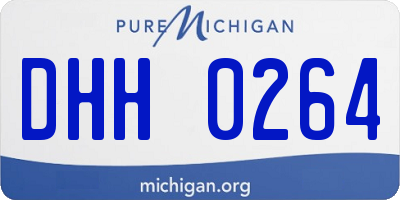 MI license plate DHH0264