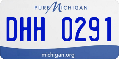 MI license plate DHH0291
