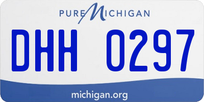 MI license plate DHH0297