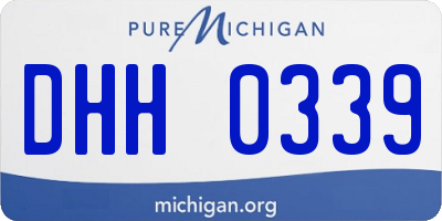 MI license plate DHH0339