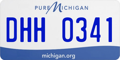 MI license plate DHH0341
