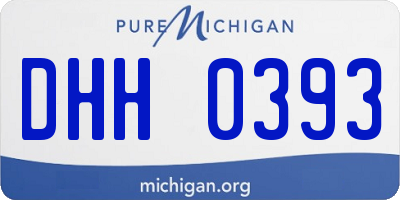 MI license plate DHH0393