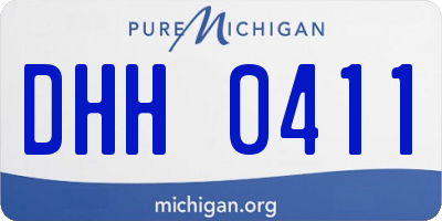 MI license plate DHH0411