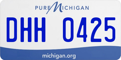 MI license plate DHH0425