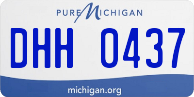 MI license plate DHH0437