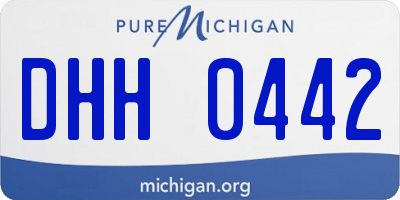 MI license plate DHH0442