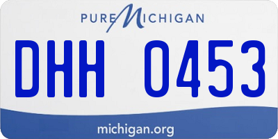 MI license plate DHH0453