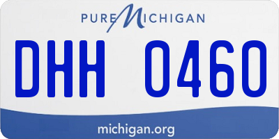 MI license plate DHH0460