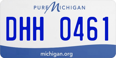 MI license plate DHH0461