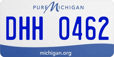MI license plate DHH0462