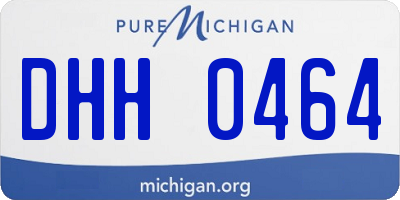 MI license plate DHH0464