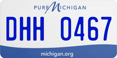 MI license plate DHH0467