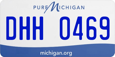 MI license plate DHH0469