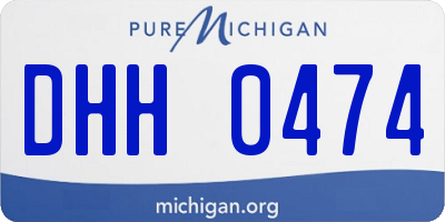 MI license plate DHH0474