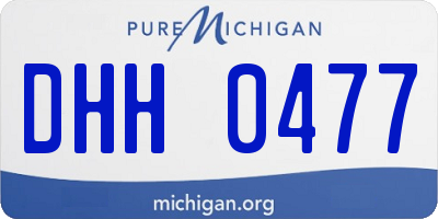 MI license plate DHH0477