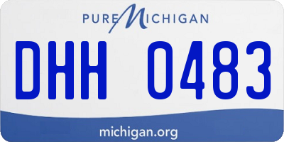 MI license plate DHH0483