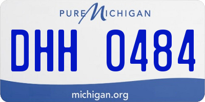 MI license plate DHH0484