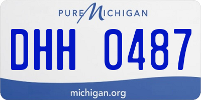 MI license plate DHH0487