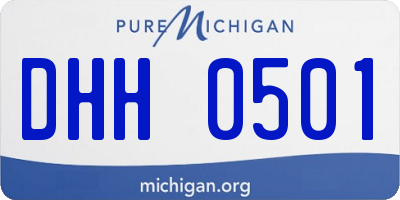 MI license plate DHH0501