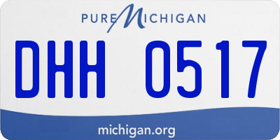 MI license plate DHH0517