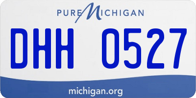 MI license plate DHH0527