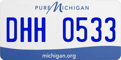 MI license plate DHH0533