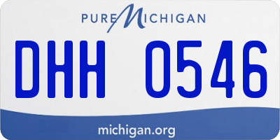 MI license plate DHH0546