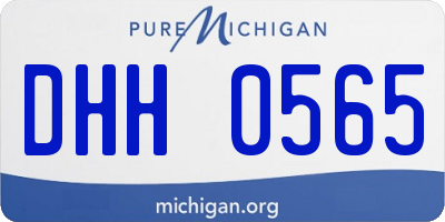 MI license plate DHH0565