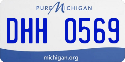 MI license plate DHH0569