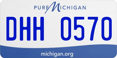 MI license plate DHH0570