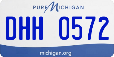 MI license plate DHH0572