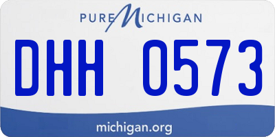MI license plate DHH0573
