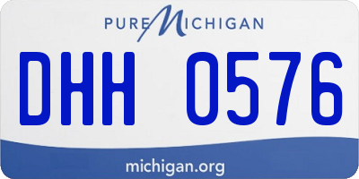 MI license plate DHH0576