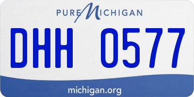 MI license plate DHH0577