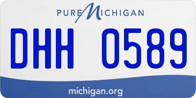MI license plate DHH0589
