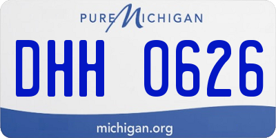 MI license plate DHH0626
