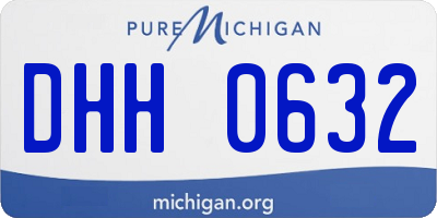 MI license plate DHH0632