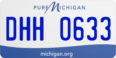 MI license plate DHH0633