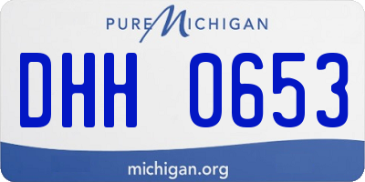 MI license plate DHH0653